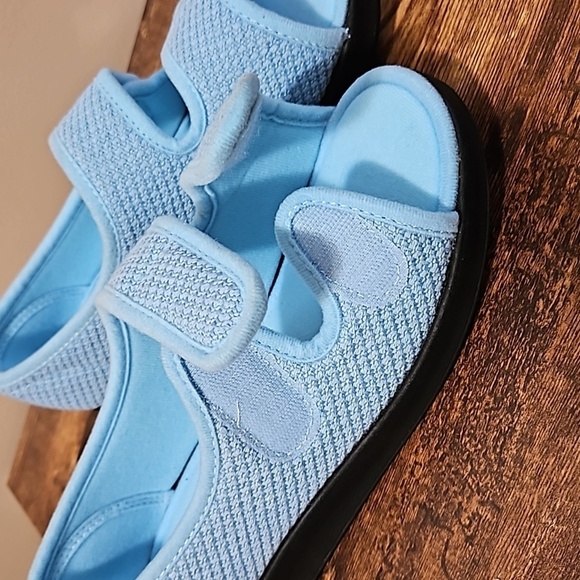 Silverts Blue Easy Closure Indoor Outdoor Sandal Slipper Womens Size 9 - Picture 8 of 14